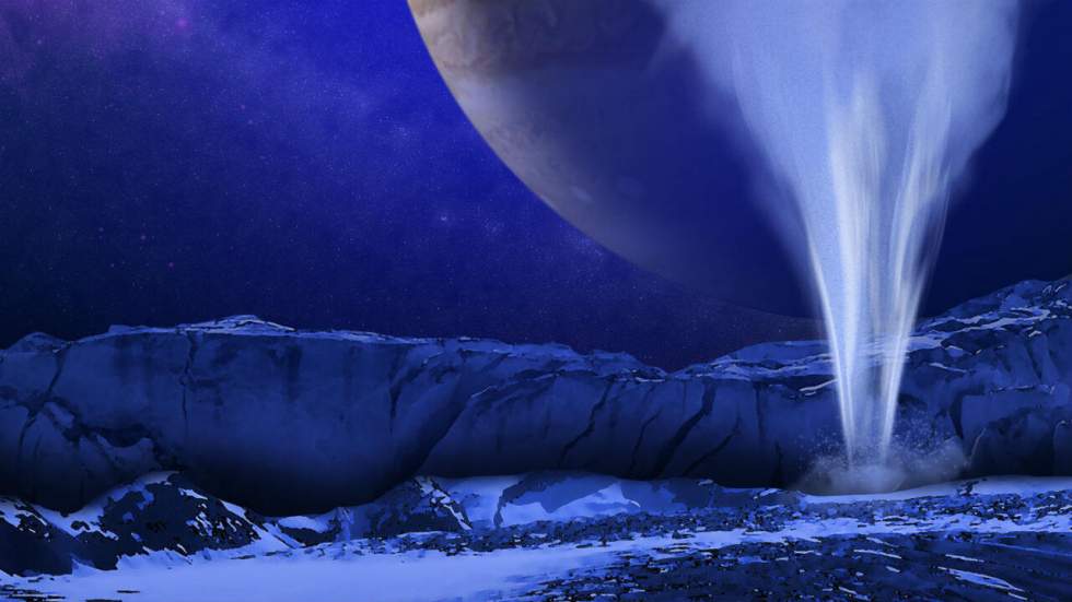 La NASA a repéré des geysers d'eau sur Europe, l'une des lunes de Jupiter La NASA a repéré des geysers d'eau sur Europe, l'une des lunes de Jupiter