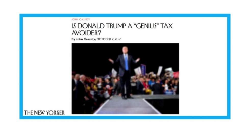 "Le "génie fiscal" de Donald Trump"