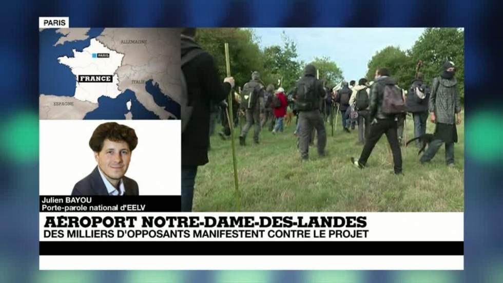 Notre-Dame-des-Landes : plus de 12 000 opposants venus de toute la France pour protester contre le projet d'aéroport