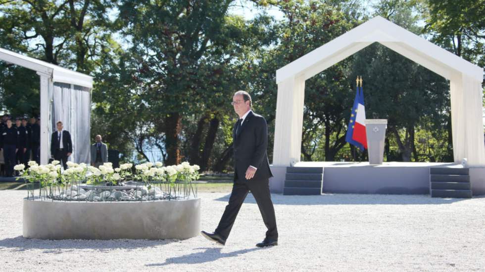 Trois mois après l'attentat, Hollande s'est rendu à Nice pour un hommage aux victimes