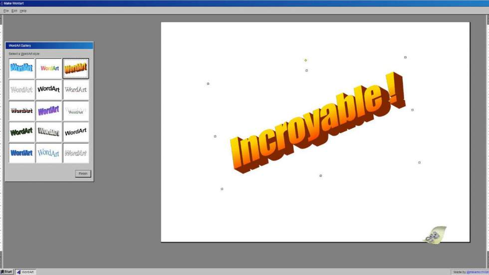 Salut les nostalgiques de Windows 95, un designer a ramené WordArt à la vie pour vous Salut les nostalgiques de Windows 95, un designer a ramené WordArt à la vie pour vous