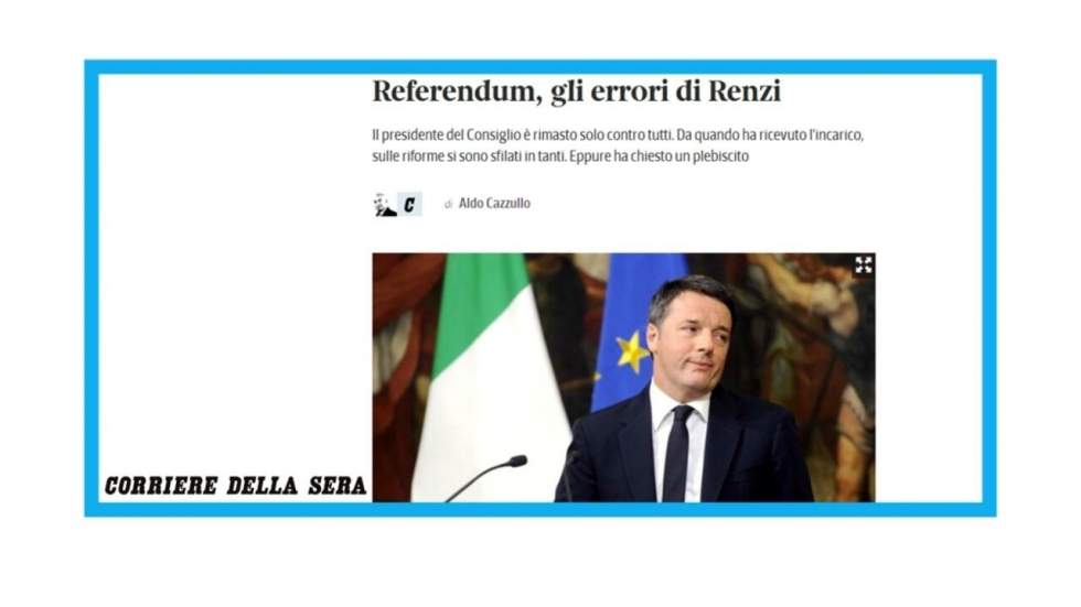 "L'échec de Renzi: avoir sous-estimé la brutalité sociale de sa politique"