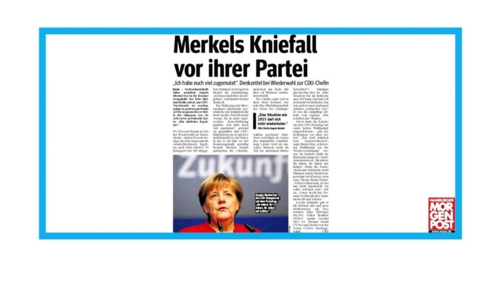 "Angel Merkel, la stabilité dans la tourmente ?"