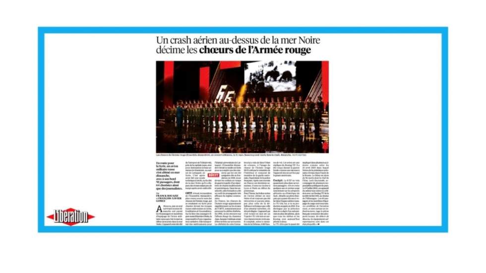 "Les choeurs de l'armée rouge décimés"