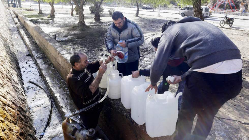 Le régime syrien annonce un retour de l'approvisionnement en eau de Damas Le régime syrien annonce un retour de l'approvisionnement en eau de Damas