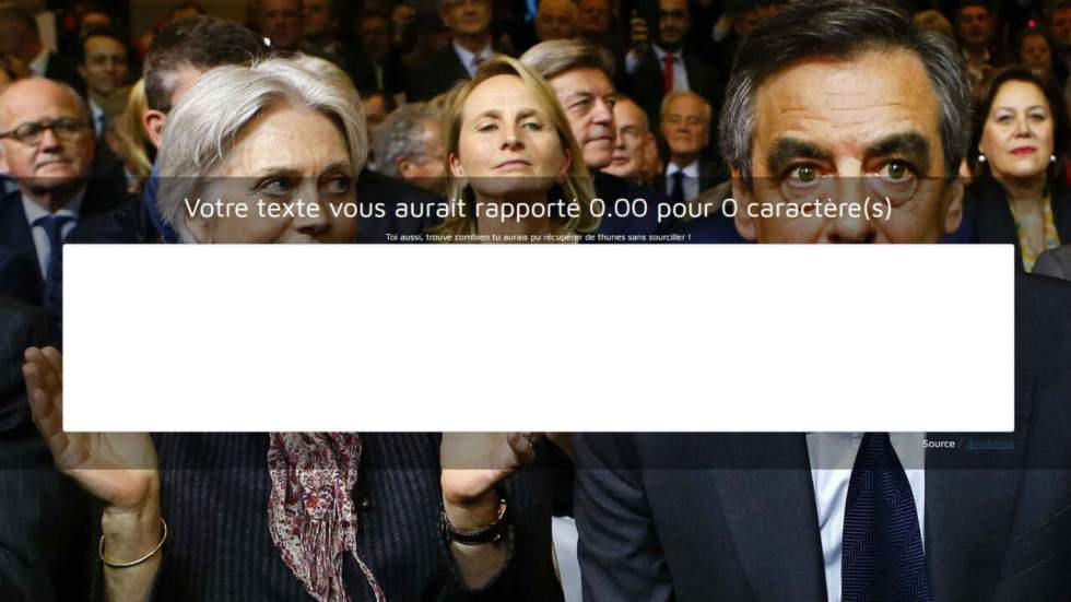 Grâce à ce générateur, calculez combien votre texte vous aurait rapporté au "tarif Penelope Fillon"