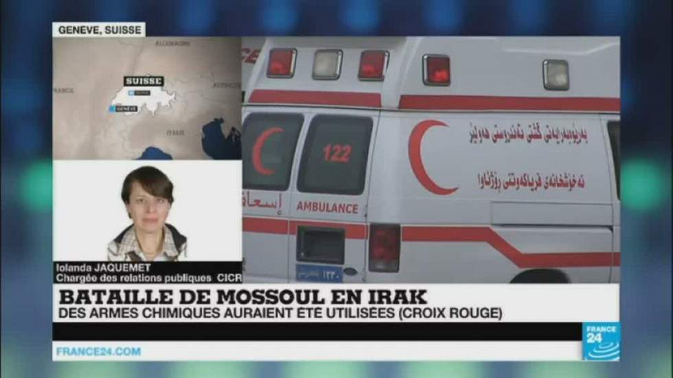 La Croix-Rouge dénonce l'utilisation d'armes chimiques à Mossoul La Croix-Rouge dénonce l'utilisation d'armes chimiques à Mossoul