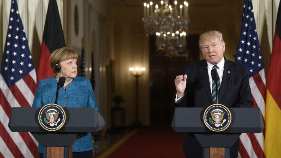 Premier face-à-face tendu entre Trump et Merkel à la Maison Blanche