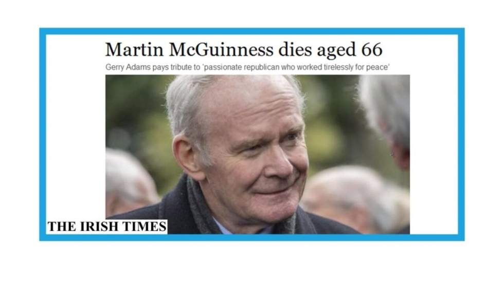 "McGuinness : de l'IRA à la paix"