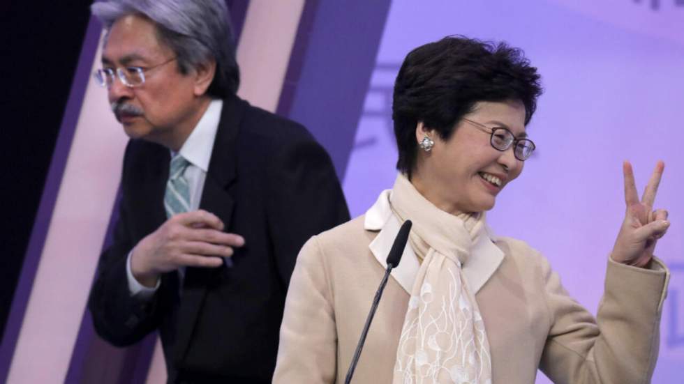 Hong Kong : Carrie Lam, élue pro-chinoise désignée à la tête de l'exécutif Hong Kong : Carrie Lam, élue pro-chinoise désignée à la tête de l'exécutif