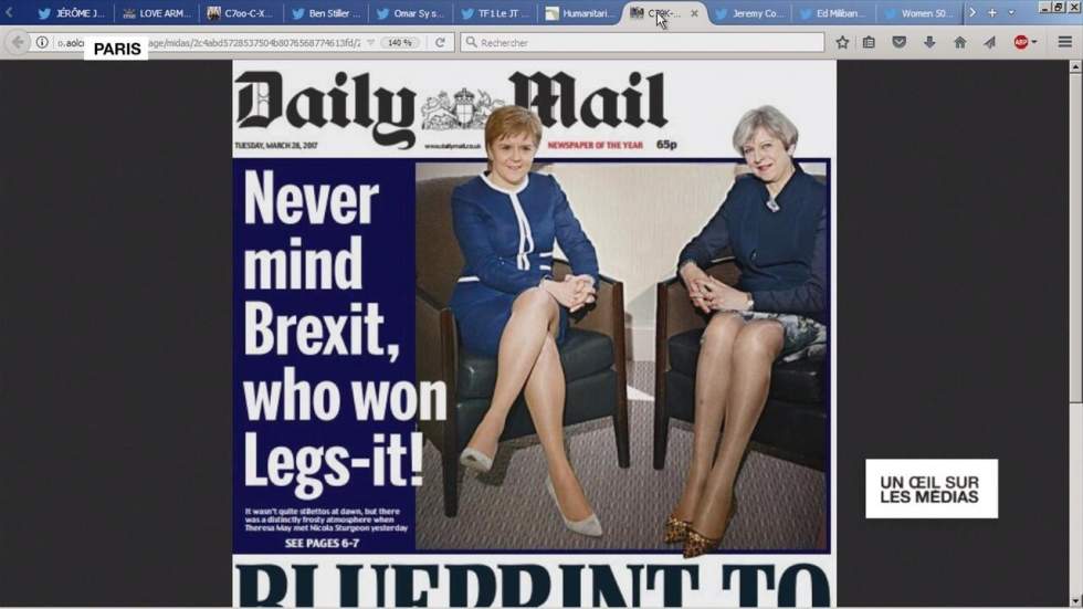 Le Daily Mail traite le Brexit par-dessus la jambe Le Daily Mail traite le Brexit par-dessus la jambe