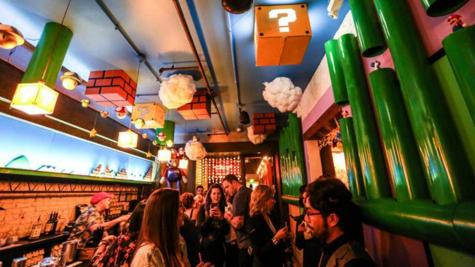 Un bar éphémère Super Mario Bros. a ouvert ses portes à Washington