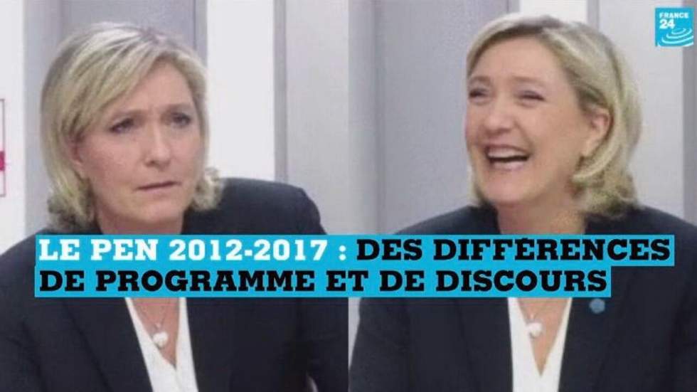 90"POLITIQUE - Marine Le Pen 2012 vs 2017 : des différences de programme et de discours 90"POLITIQUE - Marine Le Pen 2012 vs 2017 : des différences de programme et de discours