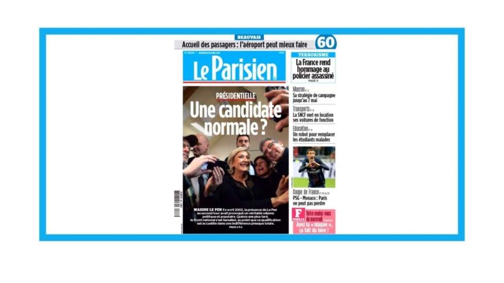 "Marine Le Pen, comme si de rien n'était"