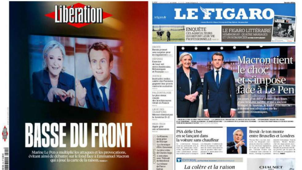 Débat ou pugilat ? La presse regrette la violence du duel Macron – Le Pen Débat ou pugilat ? La presse regrette la violence du duel Macron – Le Pen