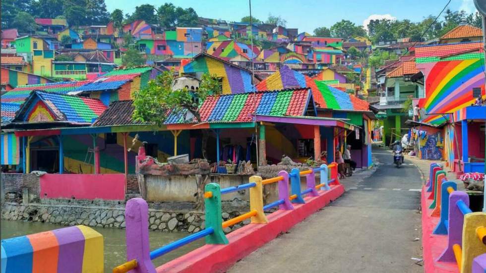 Ce "rainbow village" indonésien est en train de devenir la star d'Instagram