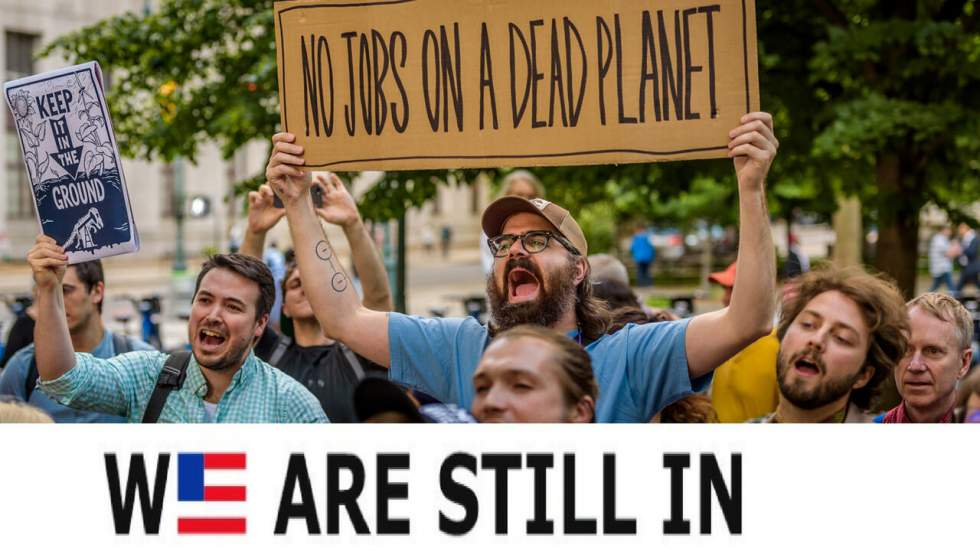 Avec #WeAreStillin, les géants de la tech américains réaffirment leur combat pour le climat