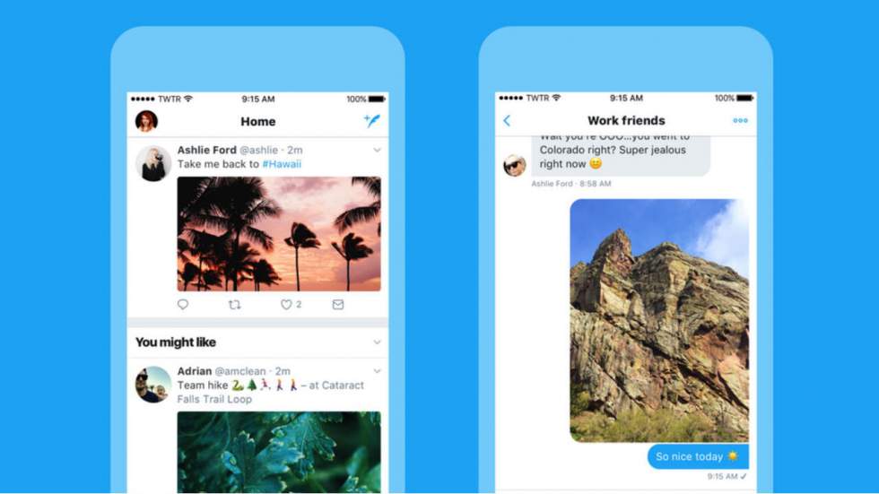 Twitter a payé un petit lifting à ses applications