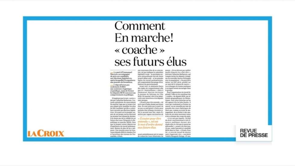 "Comment En marche ! 'coache' ses futurs élus" "Comment En marche ! 'coache' ses futurs élus"