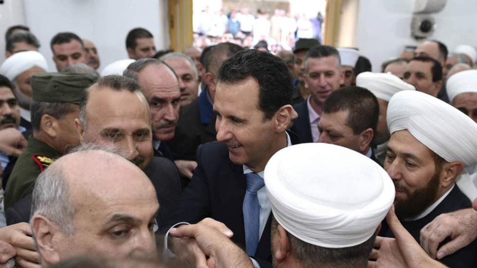 Bachar al-Assad s’affiche à Hama, ancien épicentre de la contestation contre son régime Bachar al-Assad s’affiche à Hama, ancien épicentre de la contestation contre son régime