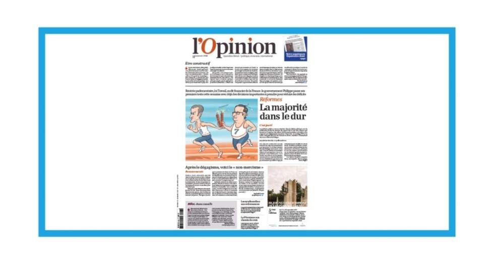 "Hollande, Macron, passage de témoin" "Hollande, Macron, passage de témoin"
