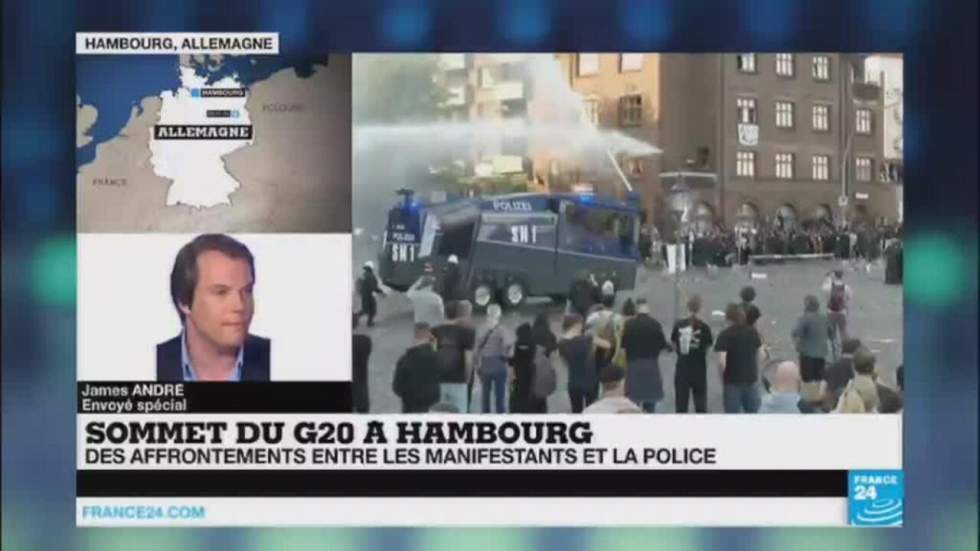 Des manifestations anti-G20 tournent à l'affrontement à Hambourg