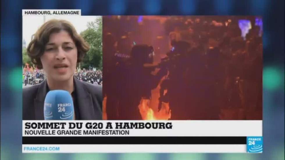 G20 : les manifestants de retour dans les rues d'Hambourg