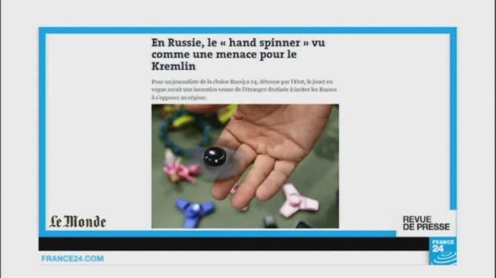 "Le 'hand spinner' vu comme une menace" en Russie