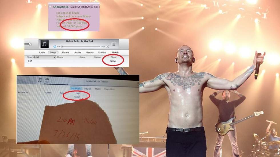 Internet ne sait toujours pas si ce gars de 4chan a vraiment écouté "In the end" de Linkin Park plus de 60 000 fois