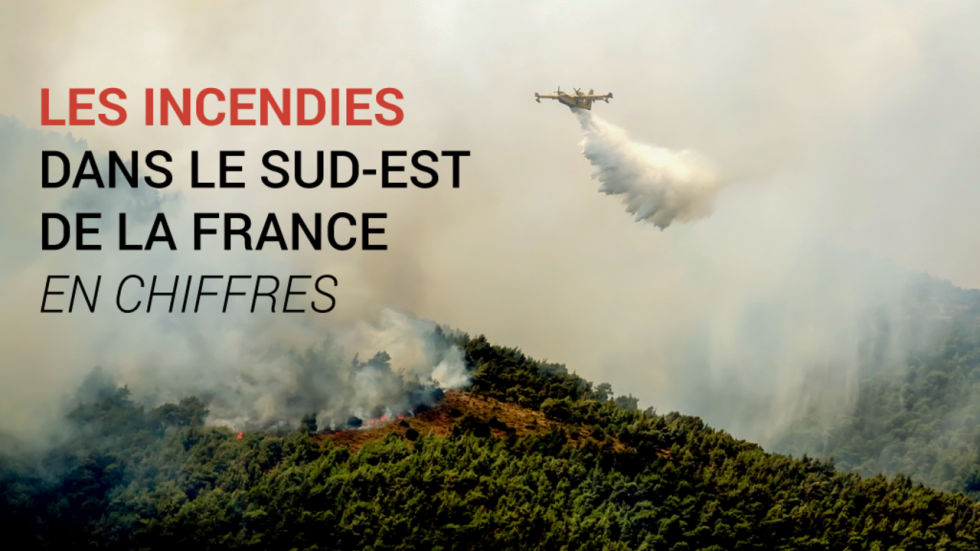 Infographie : les incendies dans le sud-est de la France