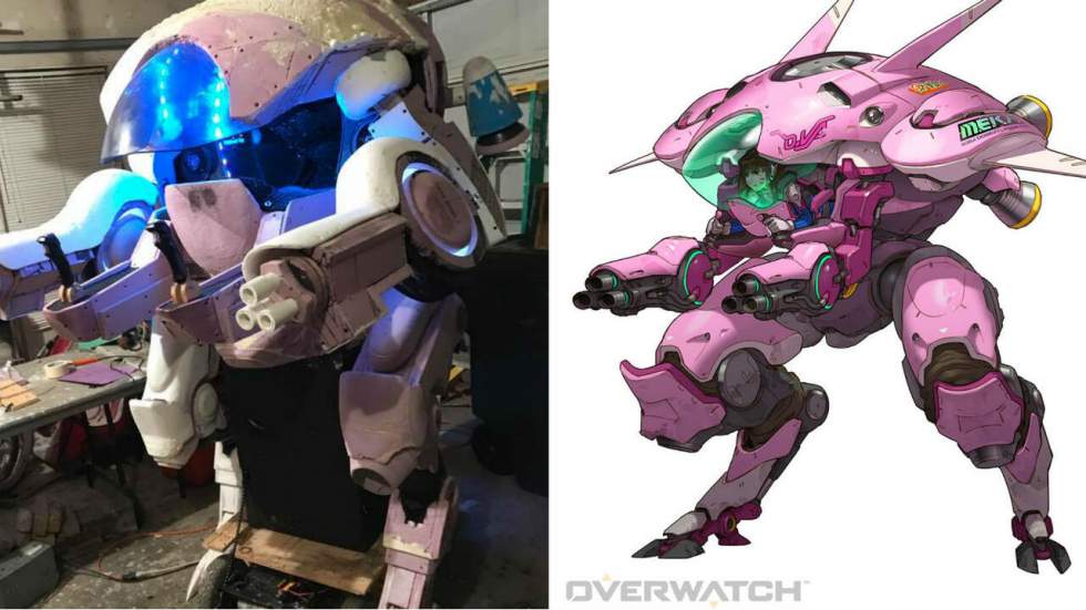 Pour faire plaisir à sa fille fan de "Overwatch", un papa a construit un cosplay parfait du robot "MEKA"