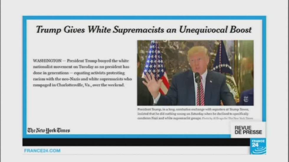 "Donald Trump : il y a des bonnes personnes des deux côtés"