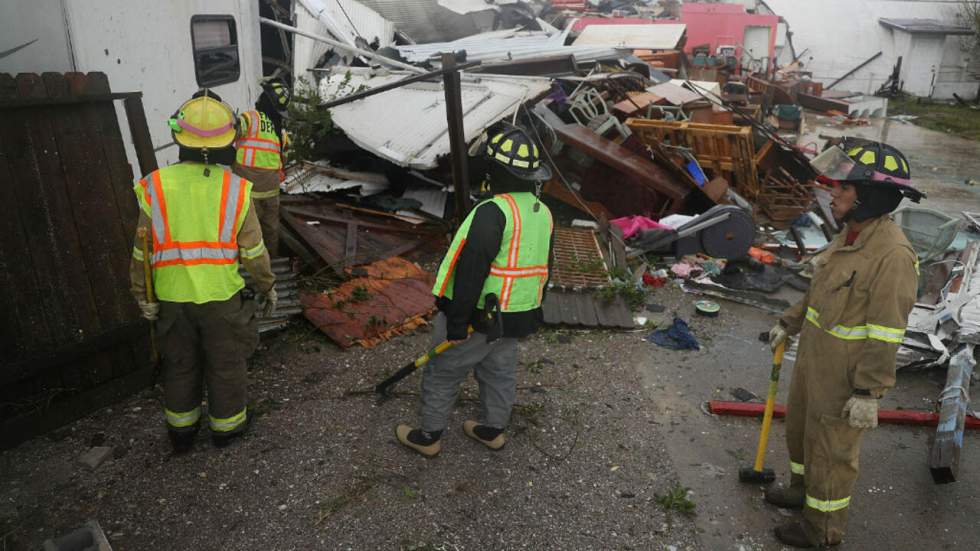 Dans le sillage de l'ouragan Harvey, destruction et inondations au Texas