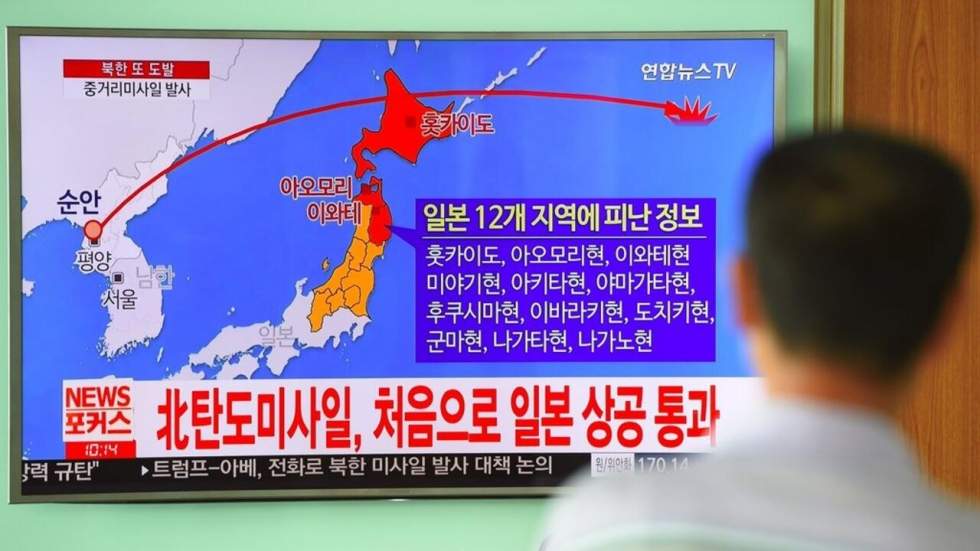 La Corée du Nord tire un missile au-dessus du Japon, Tokyo dénonce une "menace sans précédent"