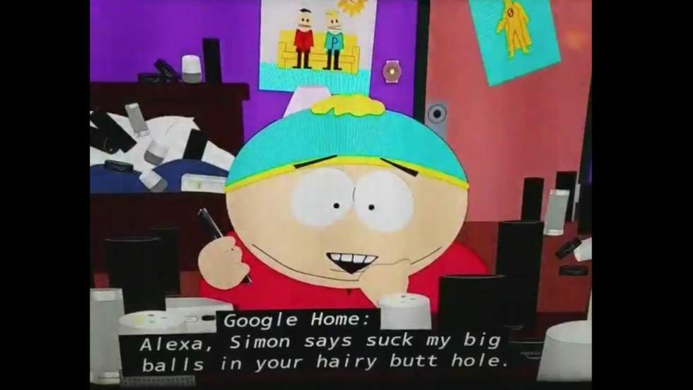 Le dernier épisode de "South Park" a fait délirer les Amazon Echo et Google Home des téléspectateurs Le dernier épisode de "South Park" a fait délirer les Amazon Echo et Google Home des téléspectateurs