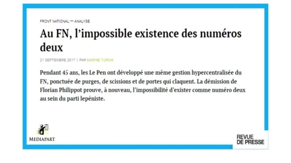 Crise au FN : "L'impossible existence des numéros deux" Crise au FN : "L'impossible existence des numéros deux"