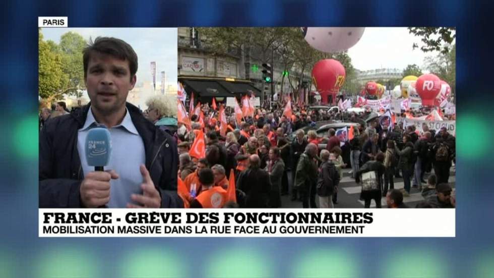 Grève des fonctionnaires : des dizaines de milliers de manifestants dans la rue Grève des fonctionnaires : des dizaines de milliers de manifestants dans la rue