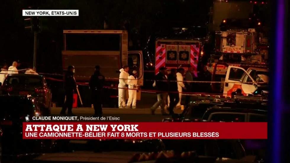 Ce qu'on sait de l'attaque "terroriste" qui a fait huit morts à New York Ce qu'on sait de l'attaque "terroriste" qui a fait huit morts à New York