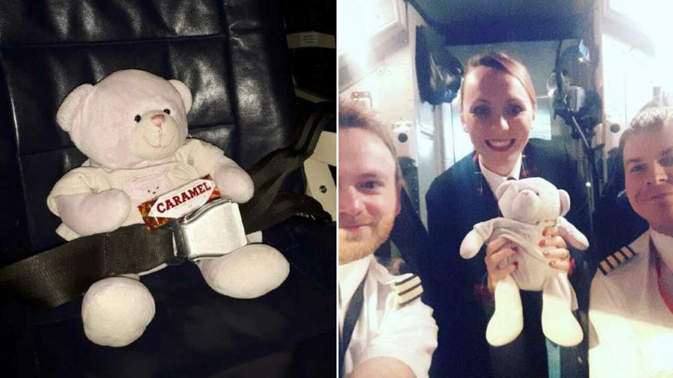 Cet ours en peluche oublié à l'aéroport a pu retrouver sa famille après un long voyage en avion