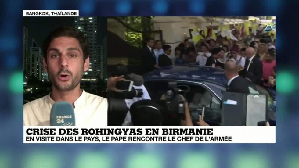 Le pape François entame une visite sensible en Birmanie
