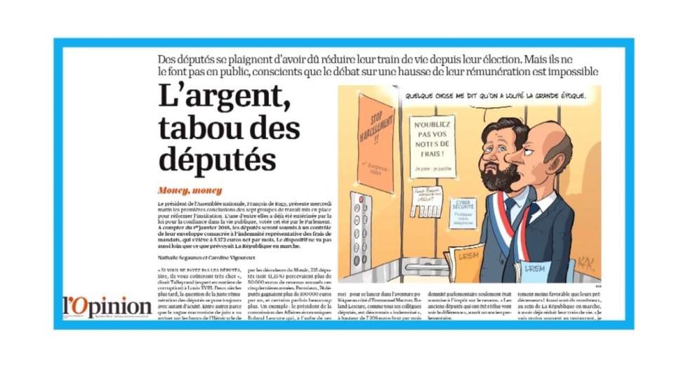 "L'argent, tabou des députés"