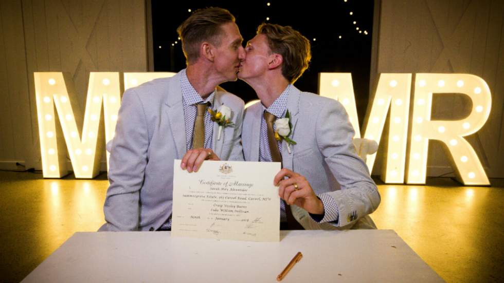 Australie : premières unions après la légalisation du mariage homosexuel