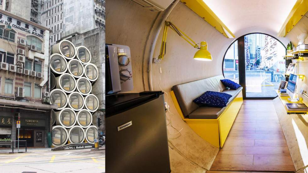 Contre la crise du logement à Hong Kong, des tuyaux en béton sont transformés en appartements