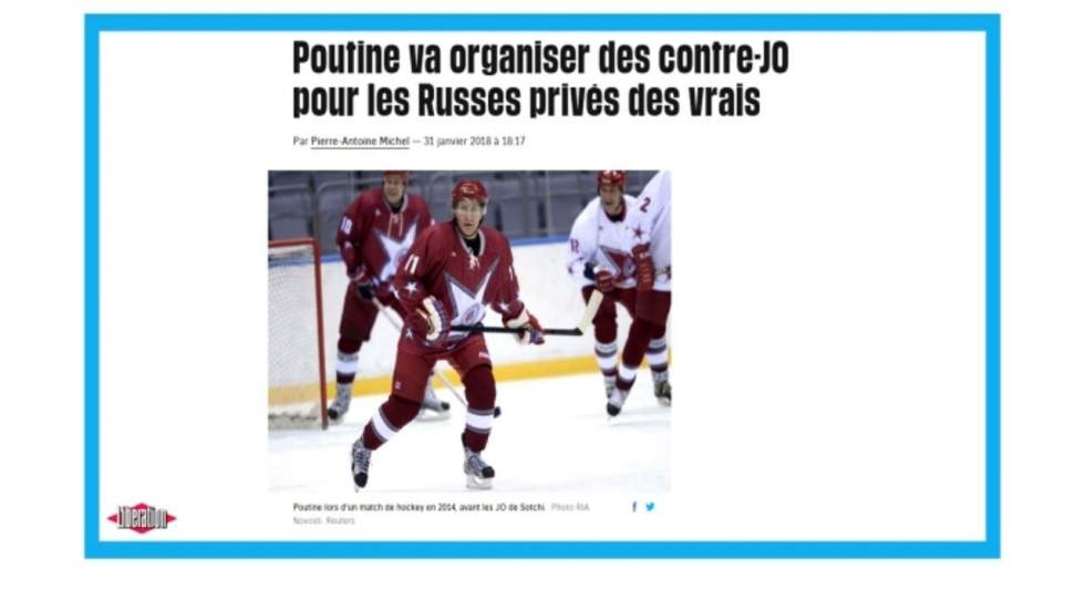 "Bienvenue aux contre-JO de Vladimir Poutine"