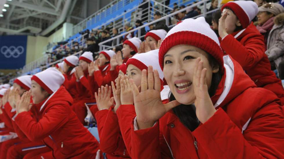 Les surprenantes supportrices nord-coréennes font le spectacle aux JO d'hiver de Pyeongchang