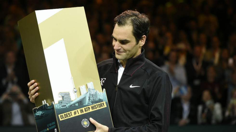 À 36 ans, Roger Federer devient le plus vieux numéro un mondial de l'histoire du tennis