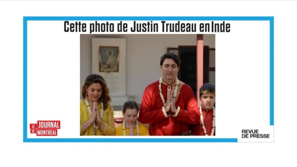 "Sandales, tunique rouge et colliers à fleurs" pour Justin Trudeau en Inde "Sandales, tunique rouge et colliers à fleurs" pour Justin Trudeau en Inde
