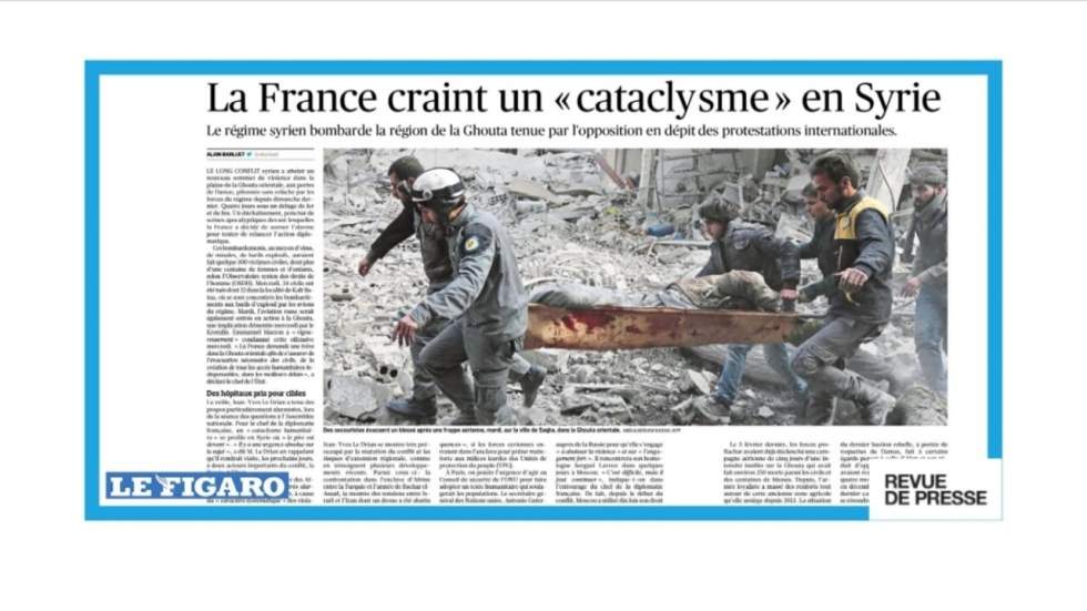 La France craint un "cataclysme" en Syrie