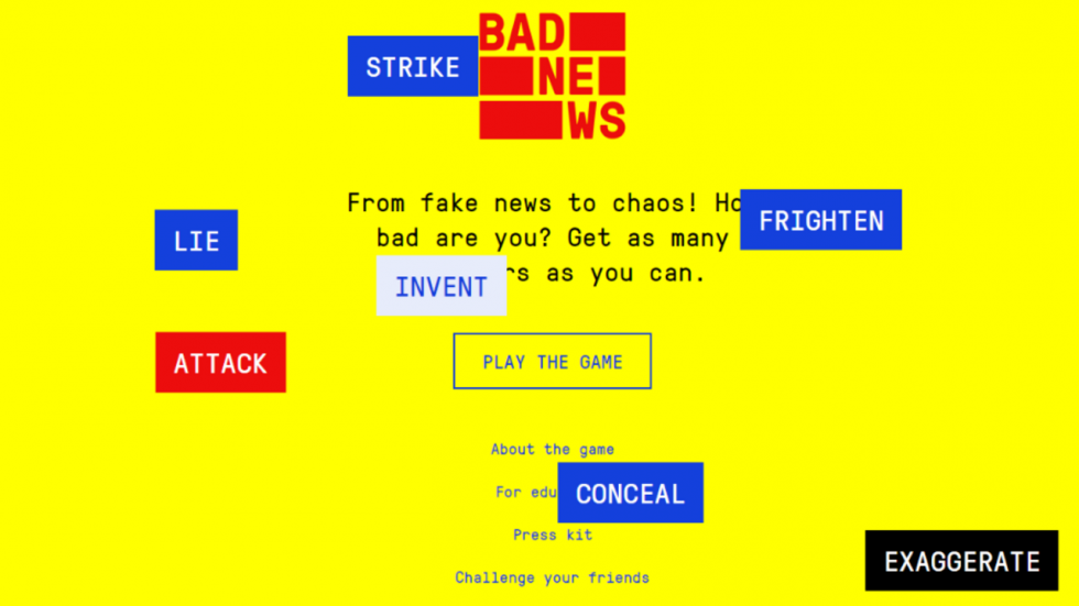 "Badnews", le jeu pour devenir un roi des “fake news”