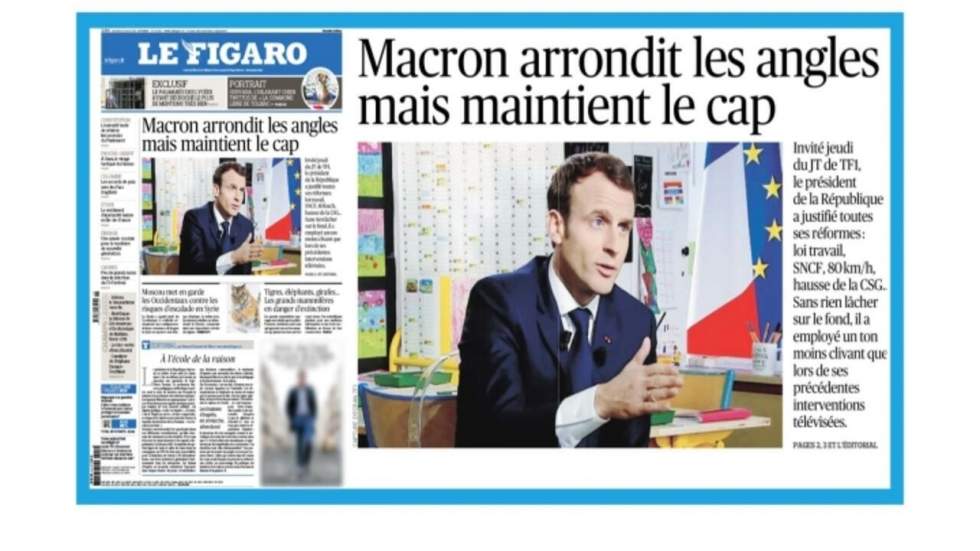 "Macron arrondit les angles, mais maintient le cap"